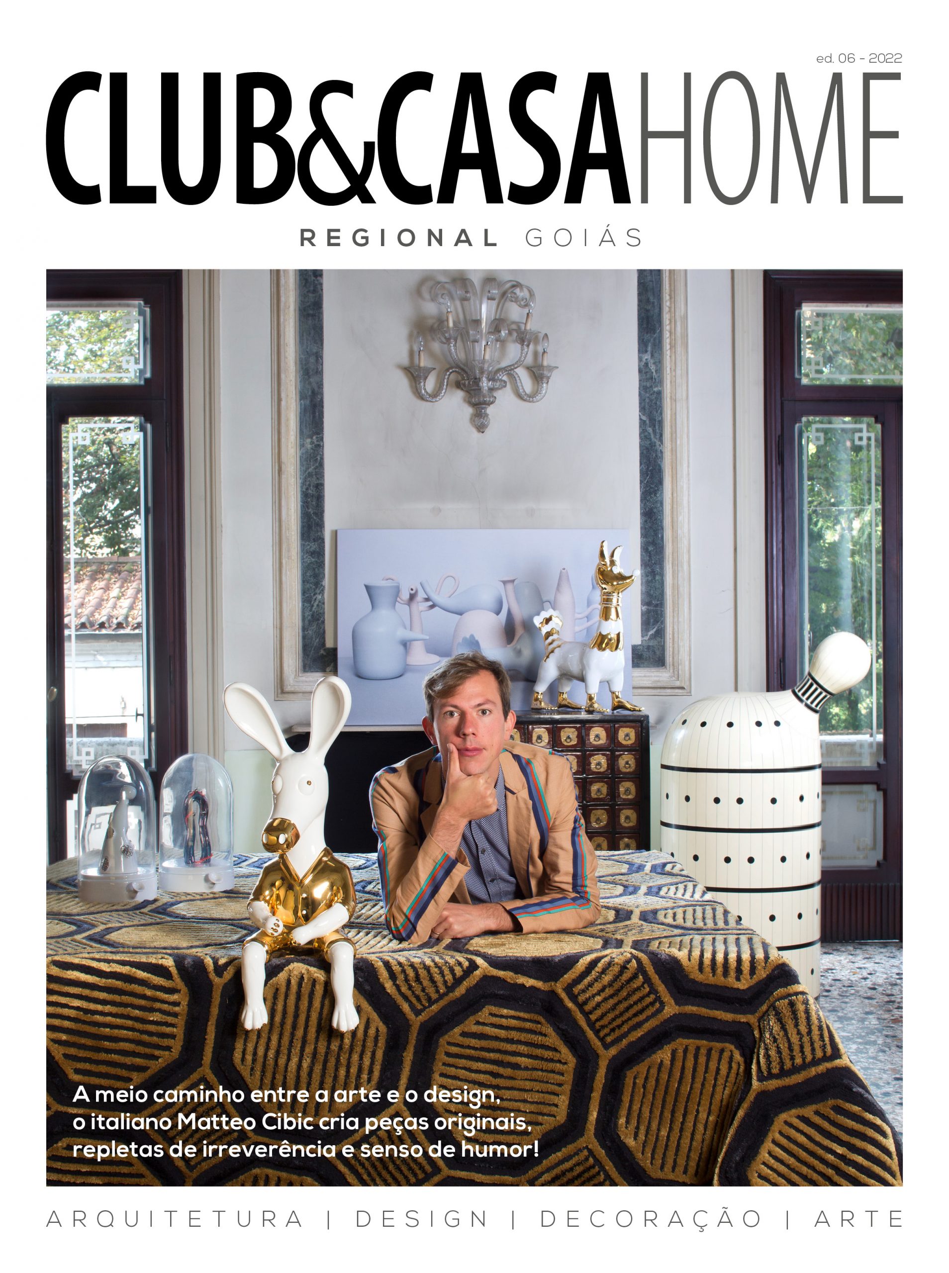 Imagem da matéria Lançamento da revista Club&Casa Home – Regional Goiás, com a presença do designer italiano Matteo Cibic