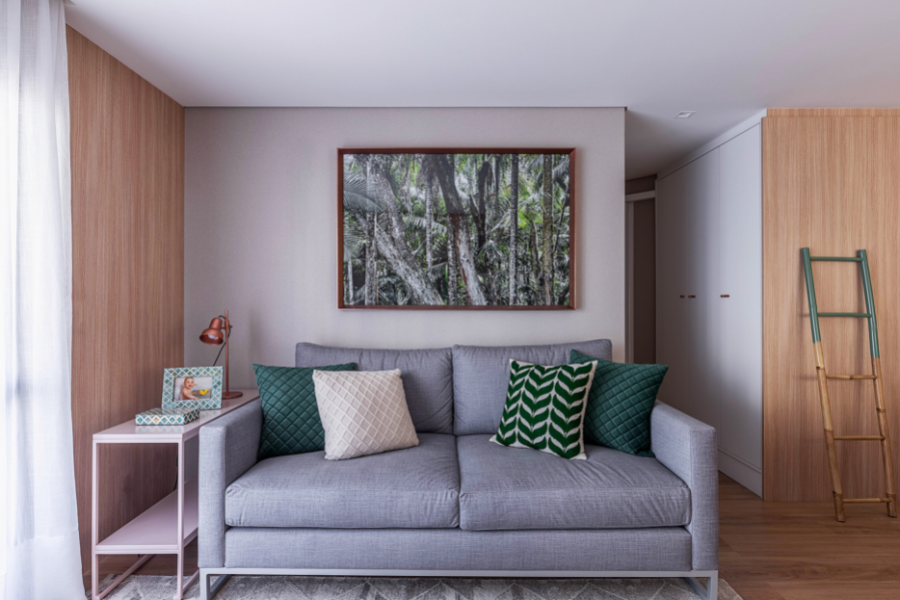 Imagem da matéria #Club&Casa Home – Decoração funcional aproveita espaços em apartamento com pouca metragem