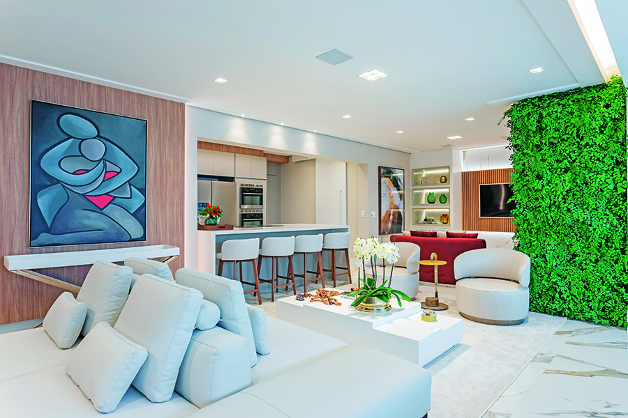 Imagem da matéria #Club&Casa Home – Vibração clean permeia os espaços deste elegante lar