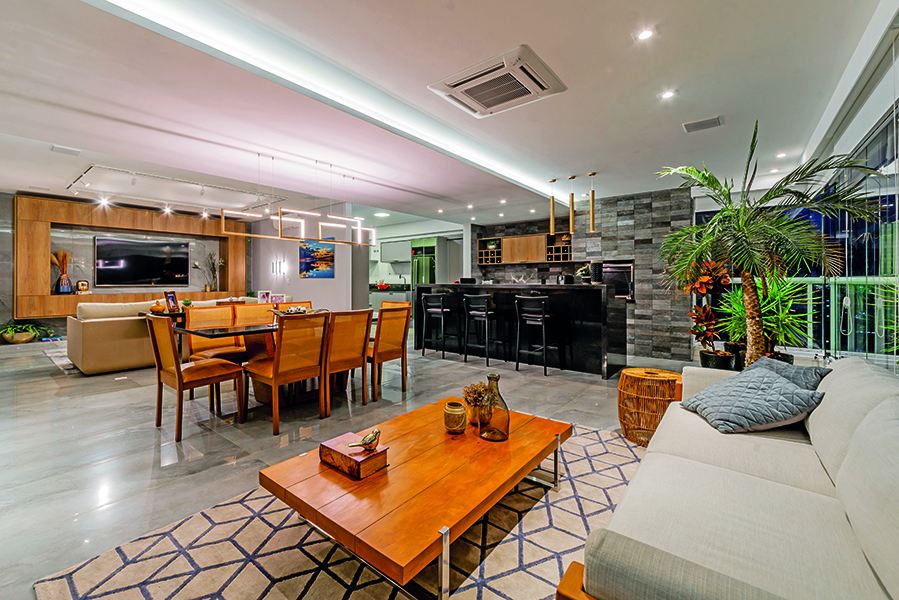 Imagem da matéria #Club&Casa Home – Com referências naturais, o conforto e a praticidade dão o tom no apartamento situado na cidade de Santos (SP)
