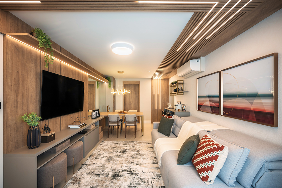 Imagem da experiência #Club&Casa Home – Admirável vida nova: apartamento é totalmente reformado para receber a família em sua fase atual