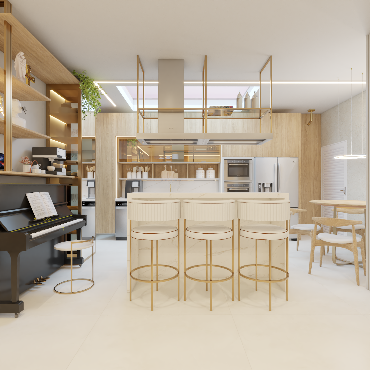 Imagem da matéria #Conteúdo e Visibilidade: Arquitetura Inteligente e lar repaginado em projeto de Rafaela Moura