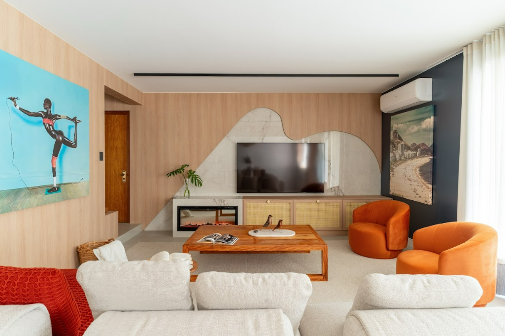 Imagem da matéria #Conteúdo e Visibilidade: Apartamento Brisa Carioca: leveza e aspiração tropical em Chapecó