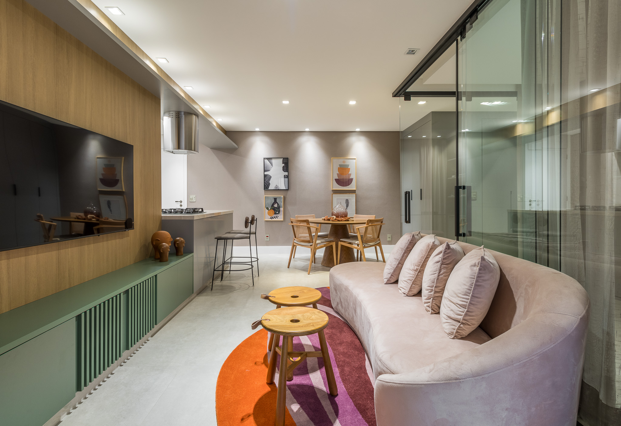 Imagem da matéria #ConteúdoEVisibilidade: Apartamento em Jundiaí: cores, aconchego e funcionalidade para o primeiro lar