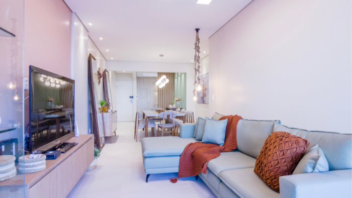 Imagem da matéria #Conteúdo e Visibilidade: reforma assinada por Tamyris Fernandes cria o apartamento ideal para encontros de família na Praia Grande