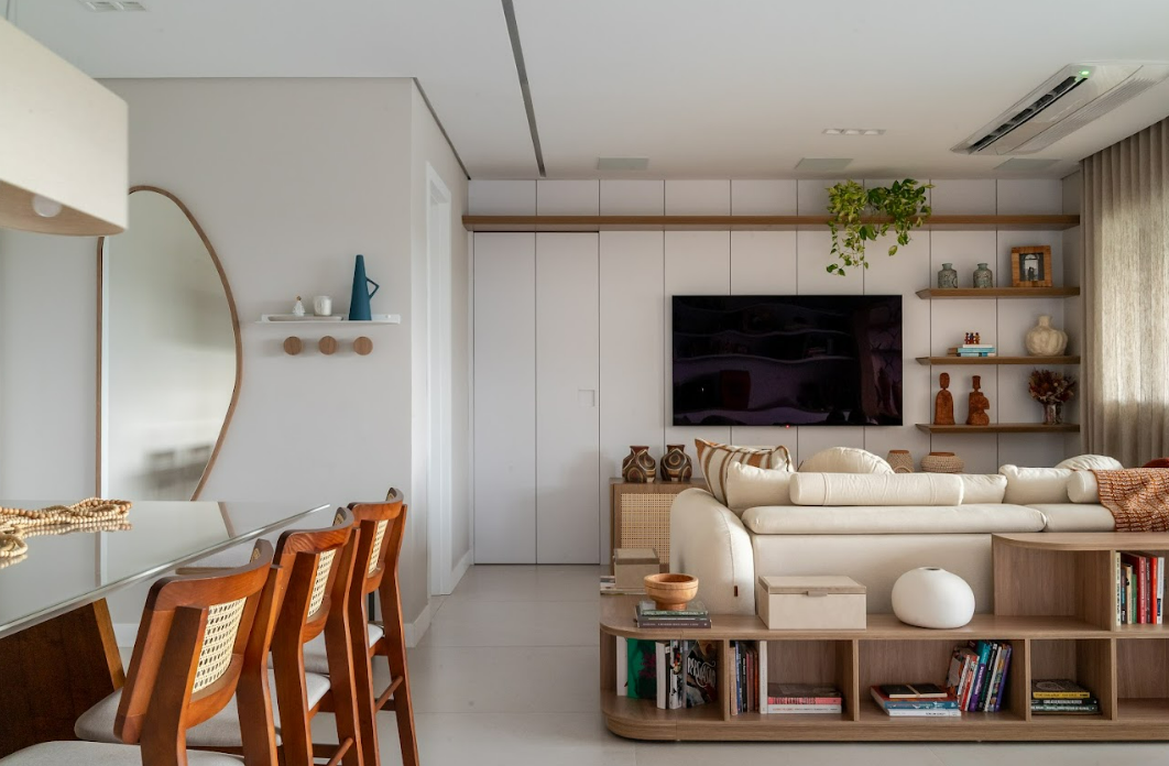 Imagem da matéria #Conteúdo e Visibilidade: Apartamento de 131 m² em São Luís traduz o conceito de “casa com cara de casa” com integração e afeto