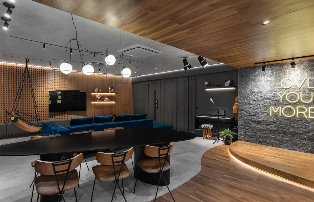 Imagem da matéria #Conteúdo e Visibilidade: Apartamento de 163 m² em João Pessoa transforma memórias de viagem e música em arquitetura cheia de identidade